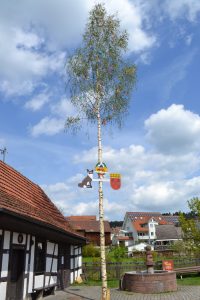 Maibaumstellen Feuerwehr Oldtimer