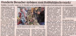 Hobbykünstlermarkt 2019