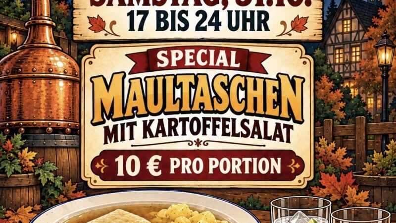 Aktion von Andi Andres in der Brennereischenke Kupferkessel in Gechingen